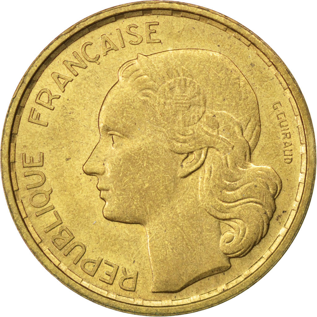 FRANCE, Guiraud, 20 Francs, 1950, Beaumont - Le Roger, KM #917.2, AU(50-53),...