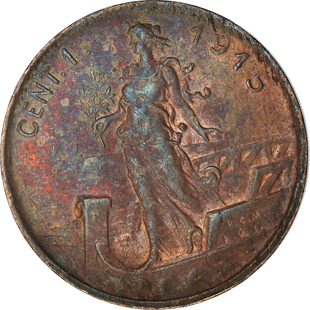 Moneta, Italia, Centesimo, 1915, BB, Rame, KM:40