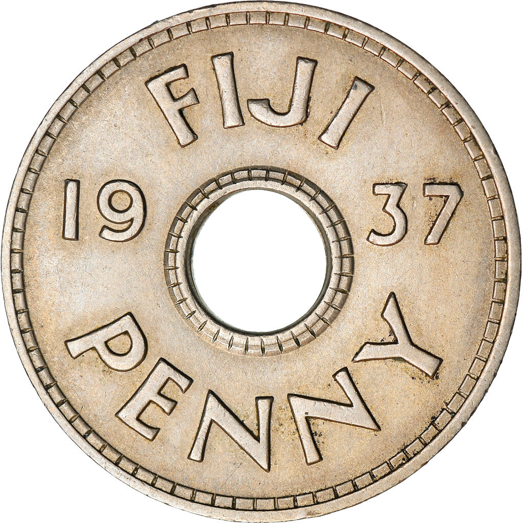 Coin, Fiji, Penny, 1937, AU(50-53), Cupro-nickel, KM:7.