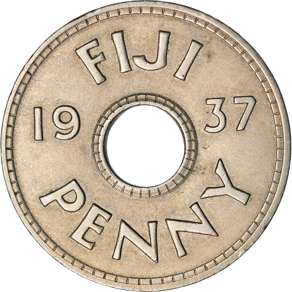Coin, Fiji, Penny, 1937, EF(40-45), Cupro-nickel, KM:7.