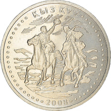 Moneta, Kazachstan, 50 Tenge, 2008, Kazakhstan Mint, Kyz Kuu/Catch Up Girl Horse