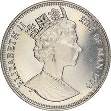 Coin, Isle of Man, Iguanodon, Crown, 1993, BE, MS(63), Copper-nickel, KM:358