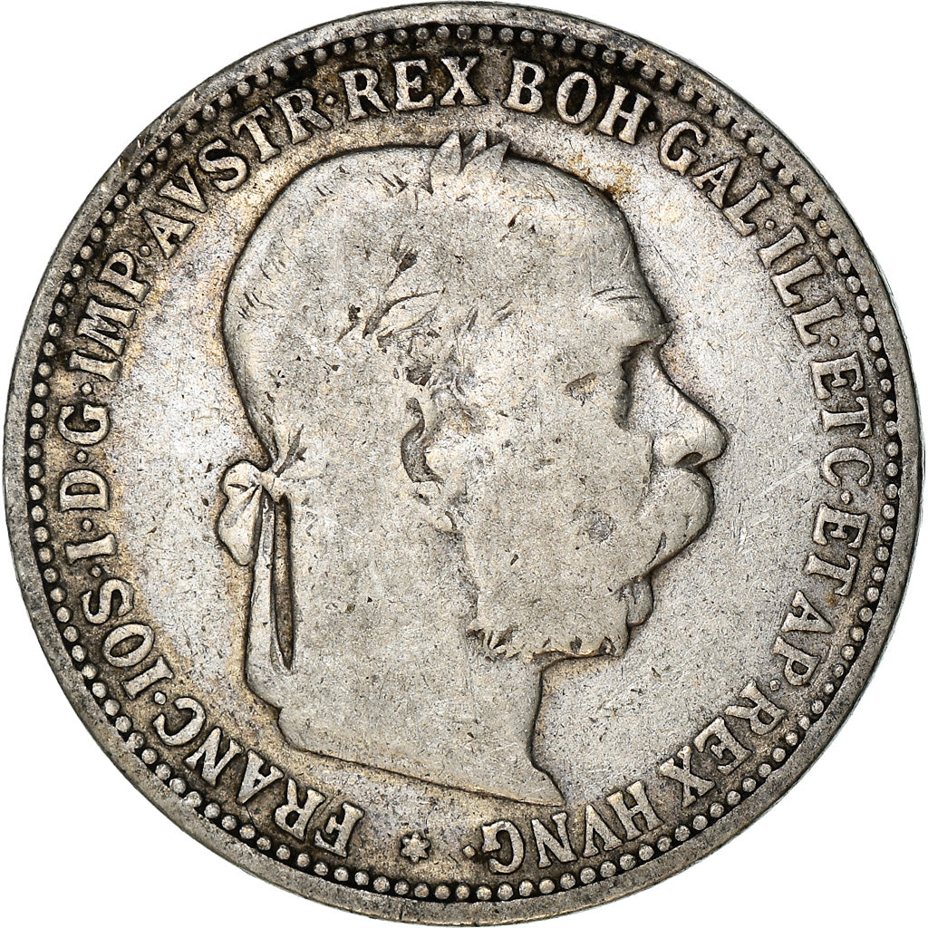Coin, Austria, Franz Joseph I, Corona, 1893, F(12-15), Silver, KM:2804
