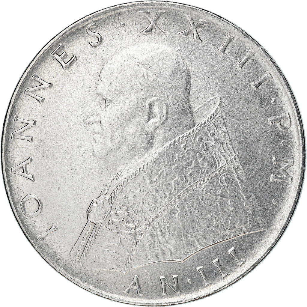 Monnaie, Cité du Vatican, John XXIII, 100 Lire, 1961, TTB+, Stainless Steel