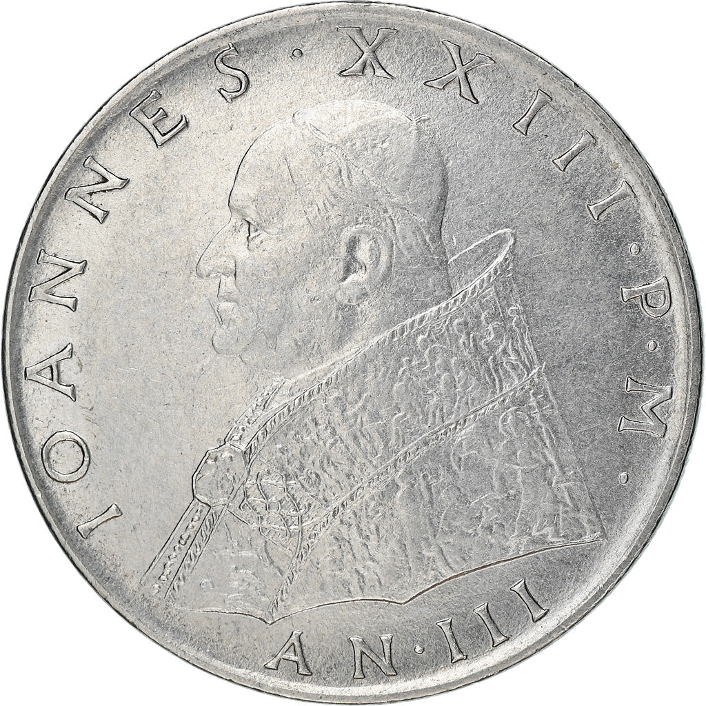 Moneta, CITTÀ DEL VATICANO, John XXIII, 100 Lire, 1961, BB, Acciaio