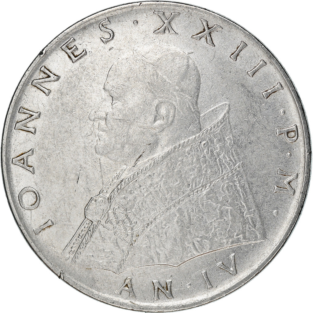 Monnaie, Cité du Vatican, John XXIII, 100 Lire, 1962, TB+, Stainless Steel