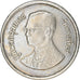 Coin, Thailand, Rama IX, 5 Baht, 1982, AU(50-53), Copper-Nickel Clad Copper