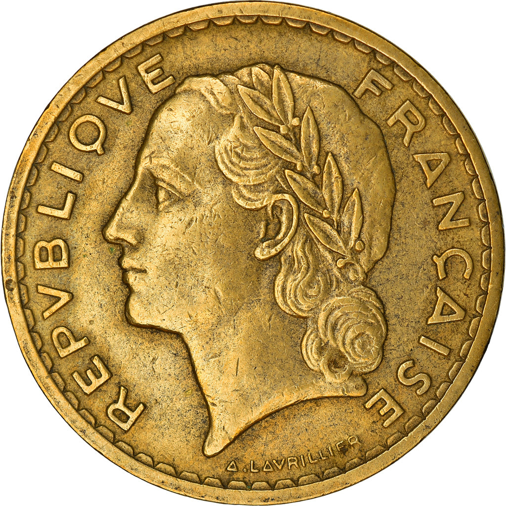 Monnaie, France, Lavrillier, 5 Francs, 1940, Paris, TTB, Aluminum-Bronze