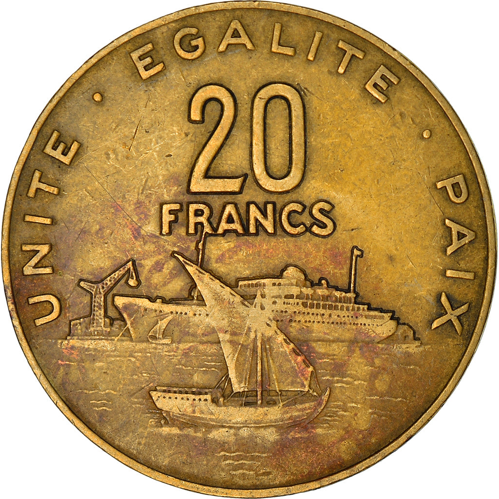 Monnaie, Djibouti, 20 Francs, 2007, Paris, TTB, Aluminum-Bronze, KM:24