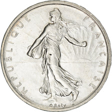 Moeda, França, Semeuse, 5 Francs, 1960, AU(55-58), Prata, KM:926, Gadoury:770
