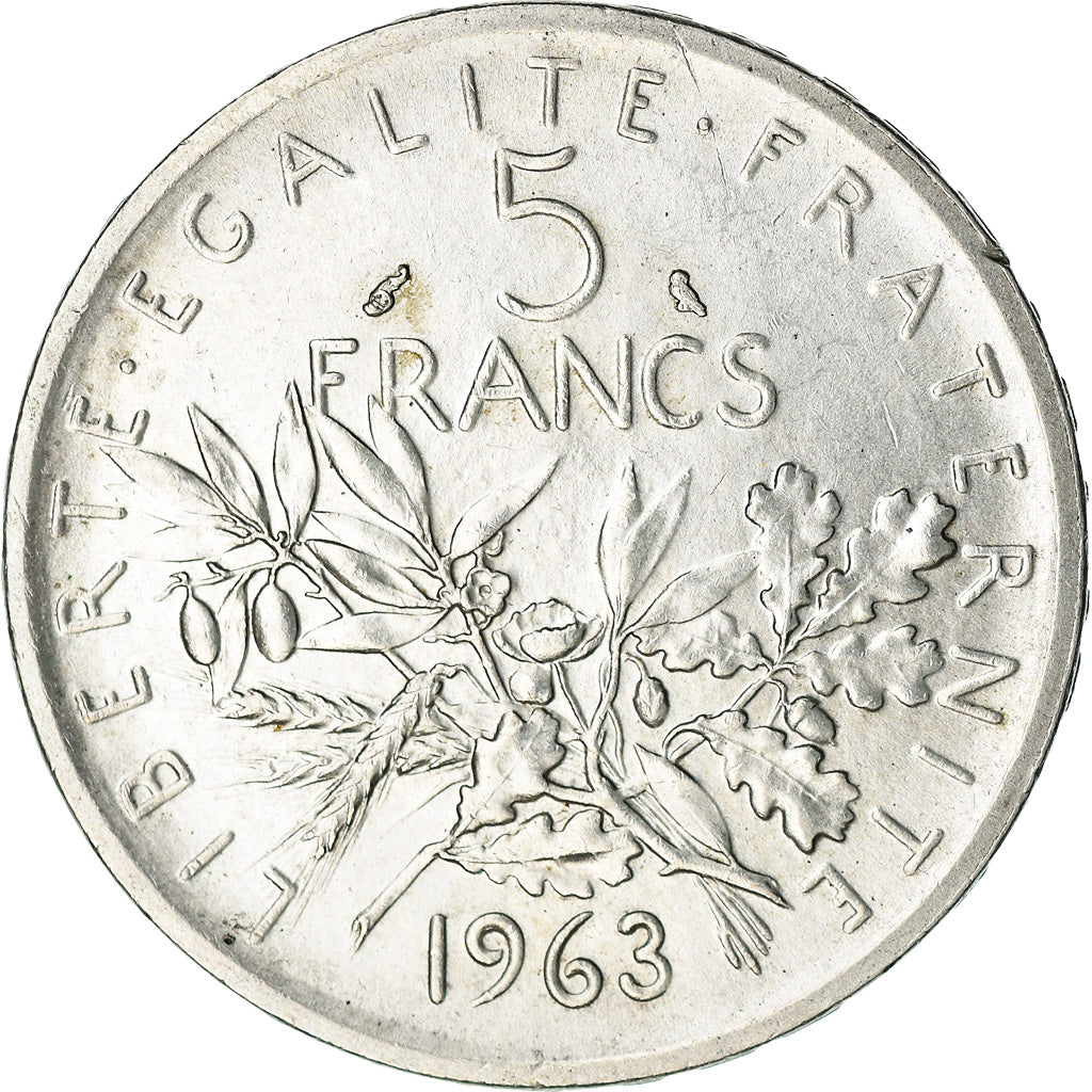 Monnaie, France, Semeuse, 5 Francs, 1963, Paris, TTB, Argent, Gadoury:770