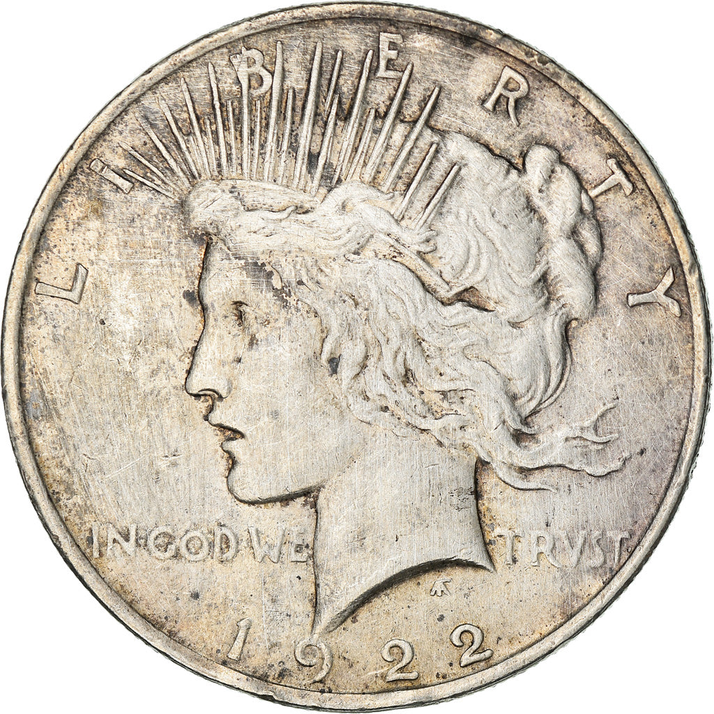 Coin, United States, Peace Dollar, Dollar, 1922, U.S. Mint, Philadelphia