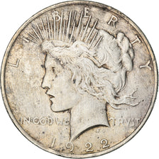 Monnaie, États-Unis, Peace Dollar, Dollar, 1922, U.S. Mint, Philadelphie, TTB