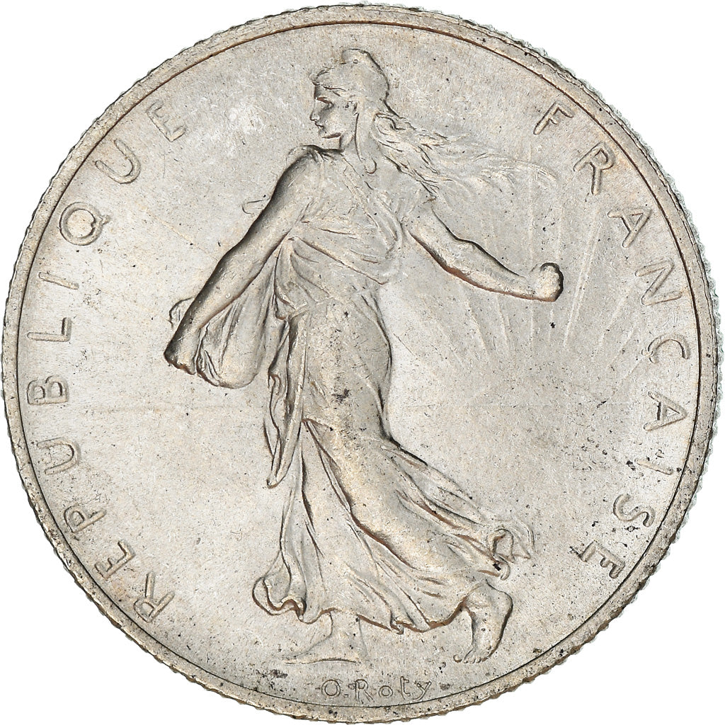 Coin, France, Semeuse, 2 Francs, 1919, Paris, EF(40-45), Silver, KM:845.1