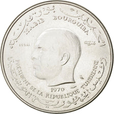 Moneta, Tunisia, Dinar, 1970, Paris, SPL-, Argento, KM:E34