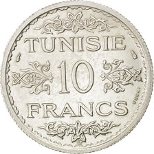 Monnaie, Tunisie, Ahmad Pasha Bey, 10 Francs, 1934, Paris, SUP, Argent, KM:E17