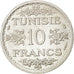 Monnaie, Tunisie, Ahmad Pasha Bey, 10 Francs, 1934, Paris, SUP, Argent, KM:E17