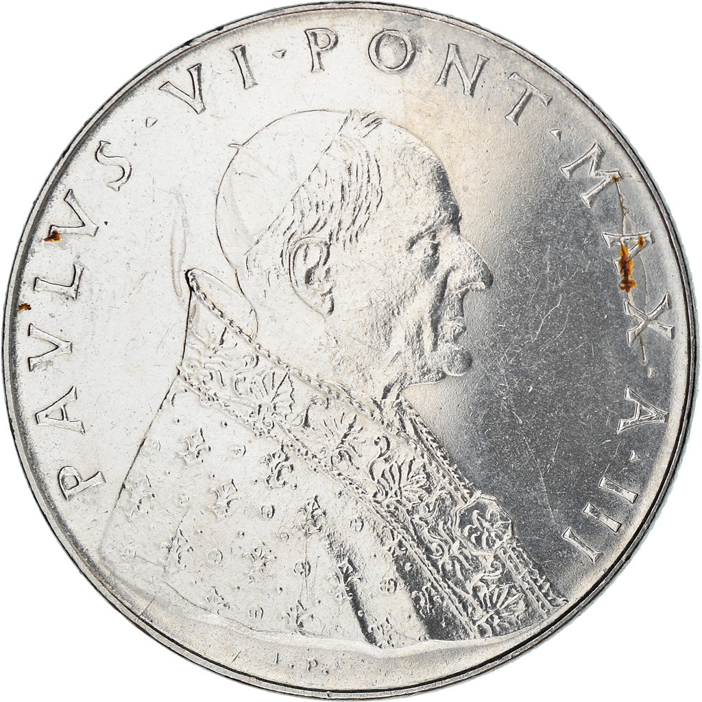 Monnaie, Cité du Vatican, Paul VI, 50 Lire, 1965, TTB+, Stainless Steel