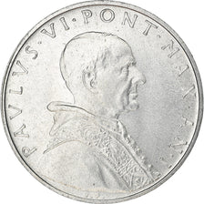 Moeda, CIDADE DO VATICANO, Paul VI, 5 Lire, 1963, AU(55-58), Alumínio, KM:78.1