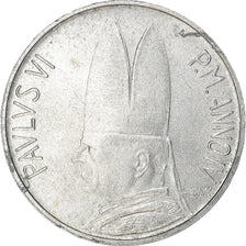 Munten, Vaticaanstad, Paul VI, 5 Lire, 1966, Roma, ZF+, Aluminium, KM:86