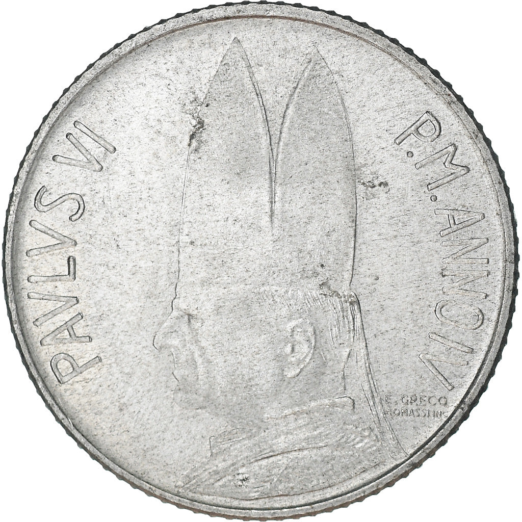 Monnaie, Cité du Vatican, Paul VI, 2 Lire, 1966, TTB+, Aluminium, KM:85