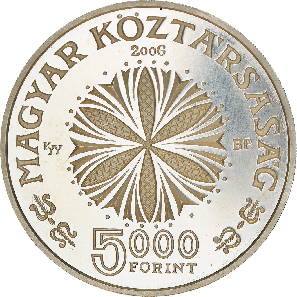 Münze, Ungarn, Béla Bartók, 5000 Forint, 2006, Budapest, BE, STGL, Silber