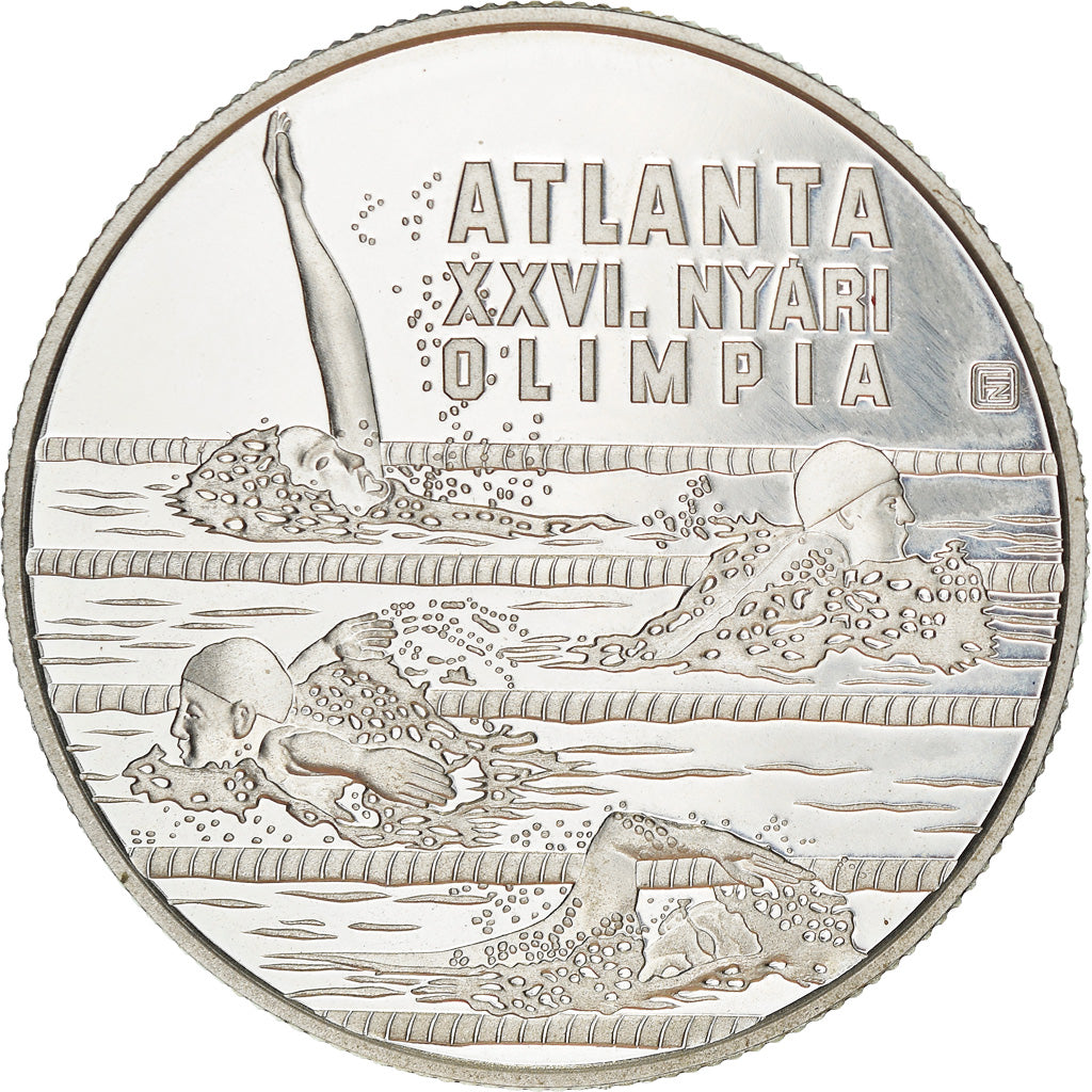 Monnaie, Hongrie, Jeux Olympiques Atlanta 1996, 1000 Forint, 1994, BE, SPL