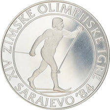 Moneta, Iugoslavia, Cross-country Skiing 1984, 500 Dinara, 1984, BE, FDC