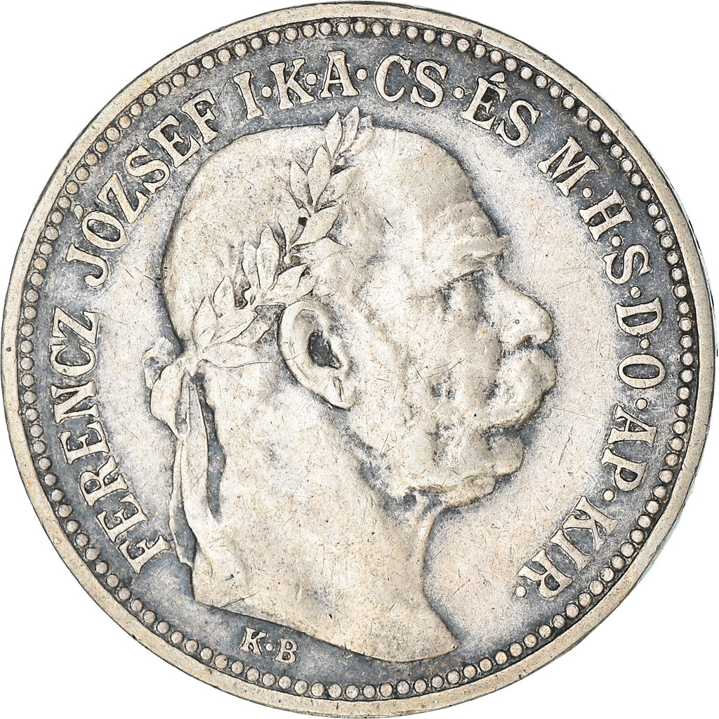 Münze, Ungarn, Franz Joseph I, Korona, 1915, Kremnitz, SS+, Silber, KM:492