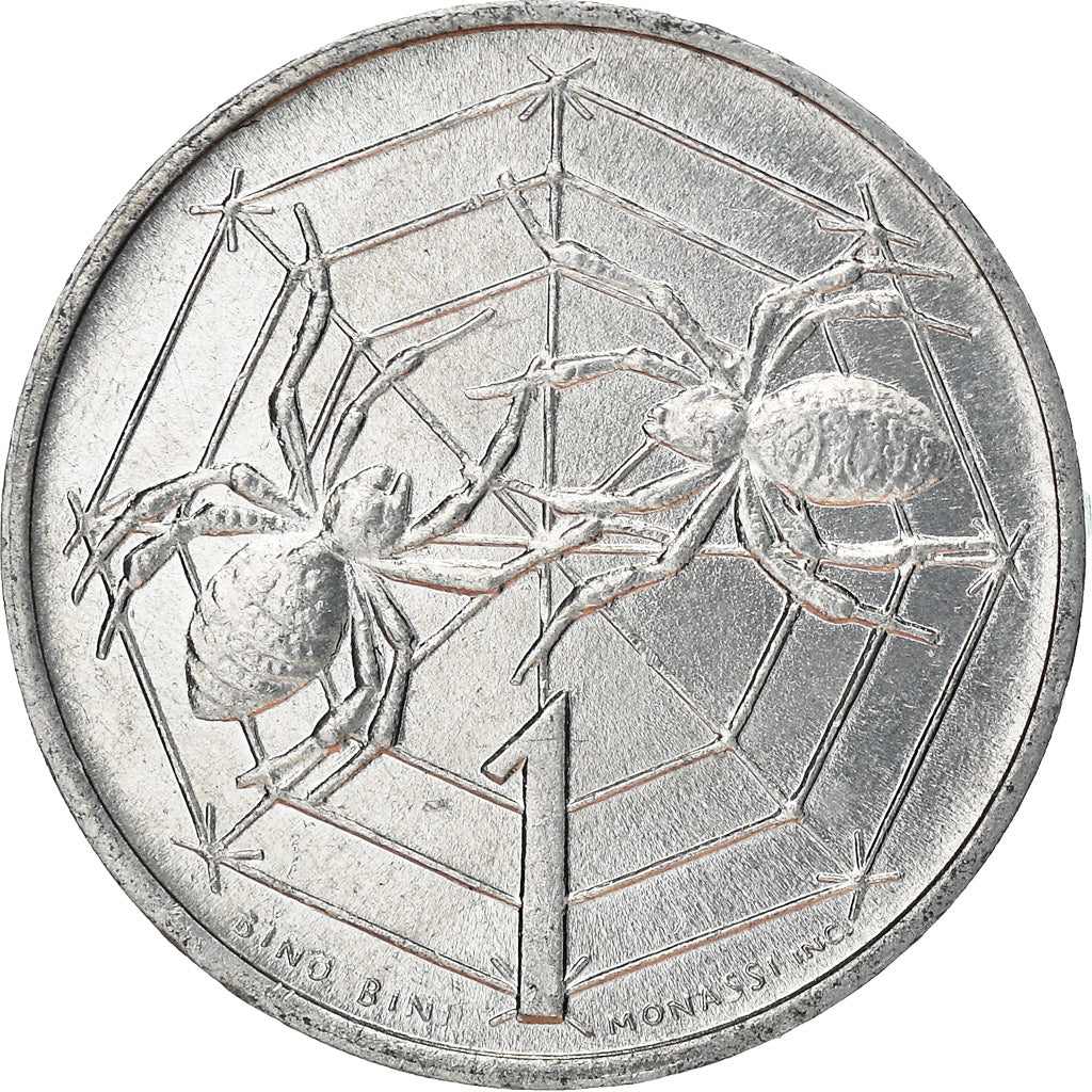 Coin, San Marino, Lira, 1975, MS(63), Aluminum, KM:40