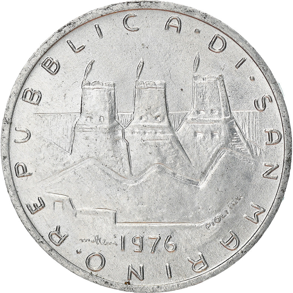 Moneta, San Marino, Lira, 1976, Rome, BB, Alluminio, KM:51