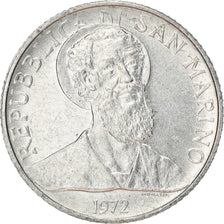 Coin, San Marino, 2 Lire, 1972, Rome, AU(50-53), Aluminum, KM:15