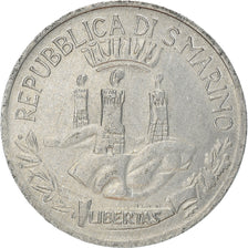 Coin, San Marino, Lira, 1982, Rome, EF(40-45), Aluminum, KM:131