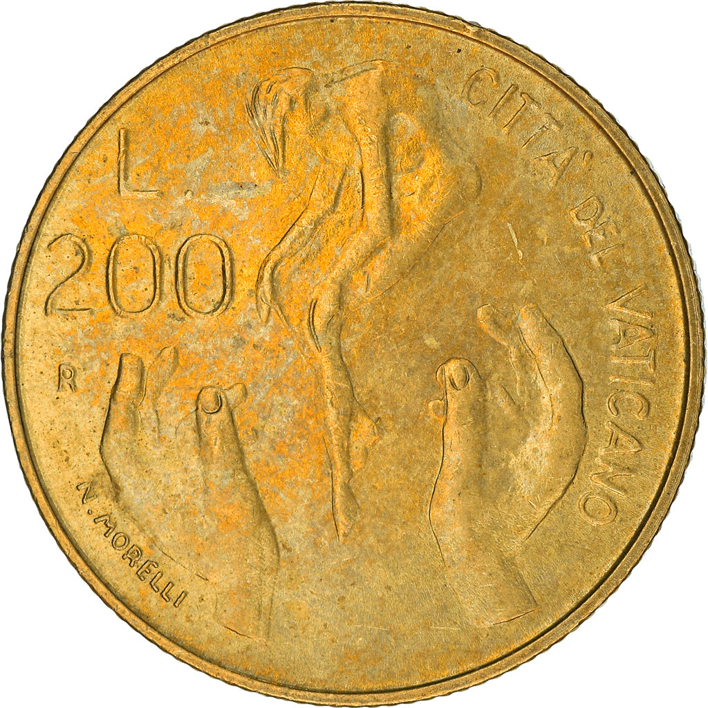 Monnaie, Cité du Vatican, John Paul II, 200 Lire, 1983, Roma, TB+