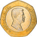 Munten, Jordanië, Abdullah II, 1/2 Dinar, 2000, UNC-, Bi-Metallic, KM:79