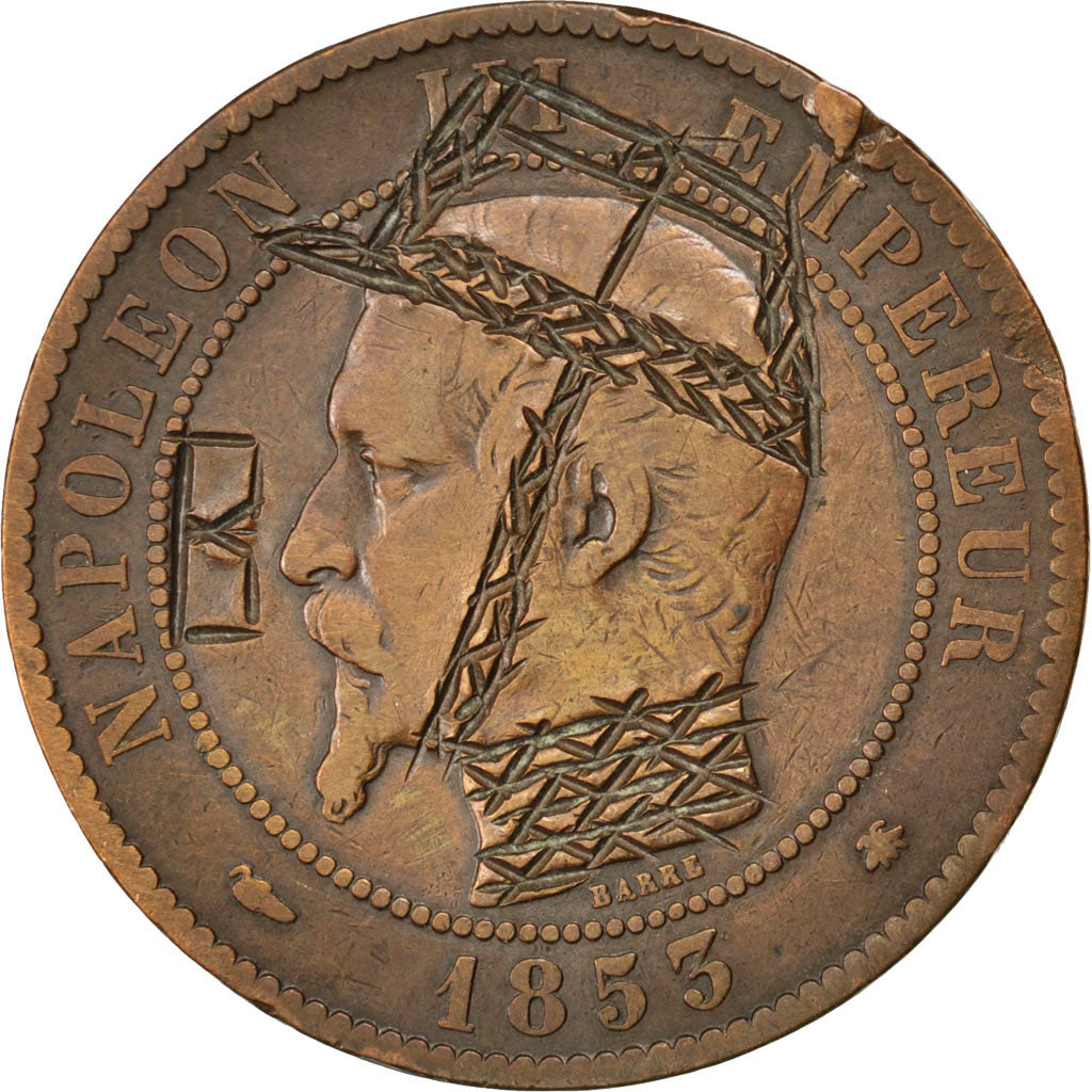 Coin, France, Napoleon III, Napoléon III, 10 Centimes, 1853, Strasbourg