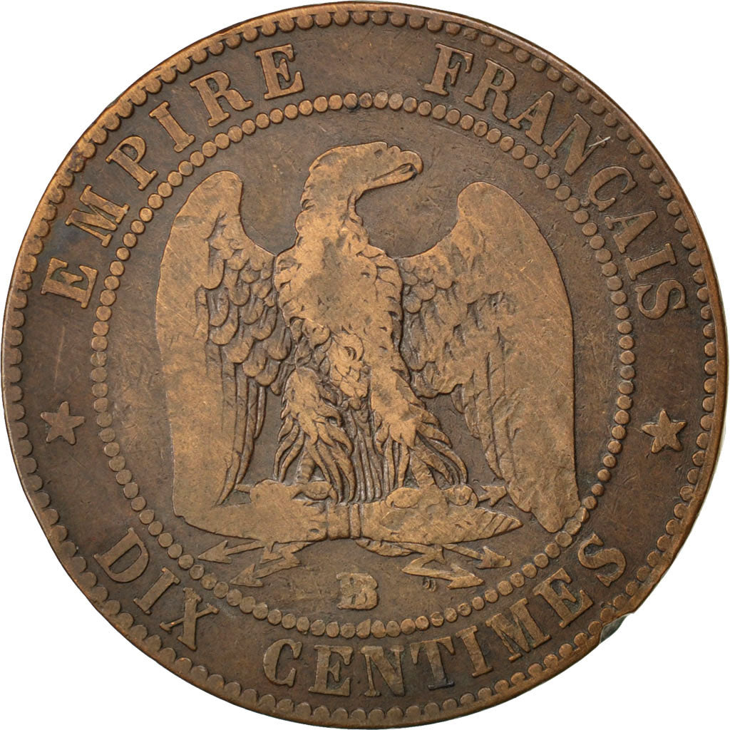 Coin, France, Napoleon III, Napoléon III, 10 Centimes, 1853, Strasbourg