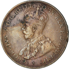 Moneta, Australia, George V, Penny, 1922, Melbourne, VF(30-35), Bronze, KM:23
