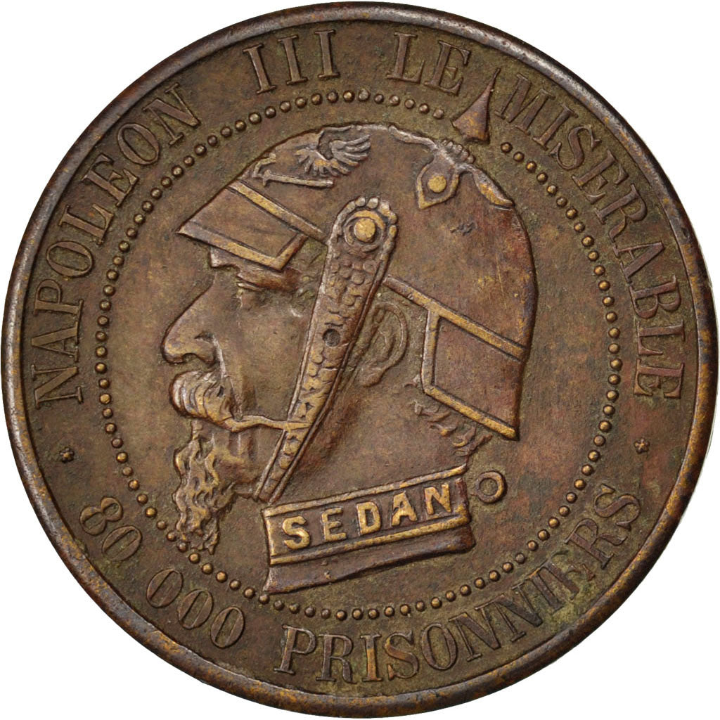 Francia, 5 Centimes, 1870, BB, Bronzo