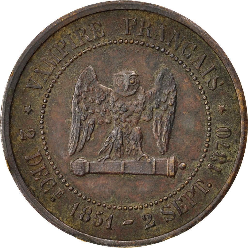 Francia, 5 Centimes, 1870, BB, Bronzo