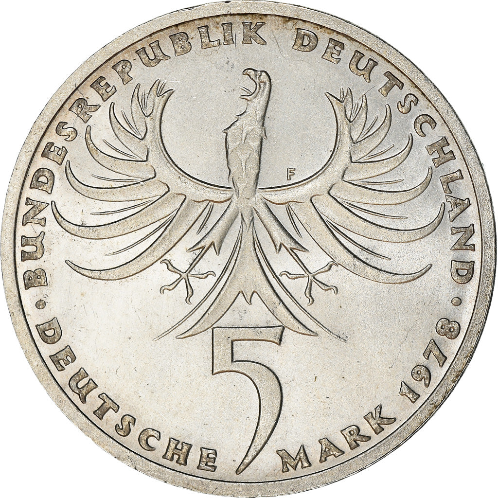 Monnaie, République fédérale allemande, 5 Mark, 1978, Stuttgart, Germany