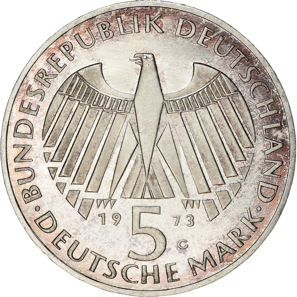 Münze, Bundesrepublik Deutschland, 5 Mark, 1973, Karlsruhe, Germany, SS