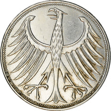 Moneta, GERMANIA - REPUBBLICA FEDERALE, 5 Mark, 1970, Hambourg, BB, Argento
