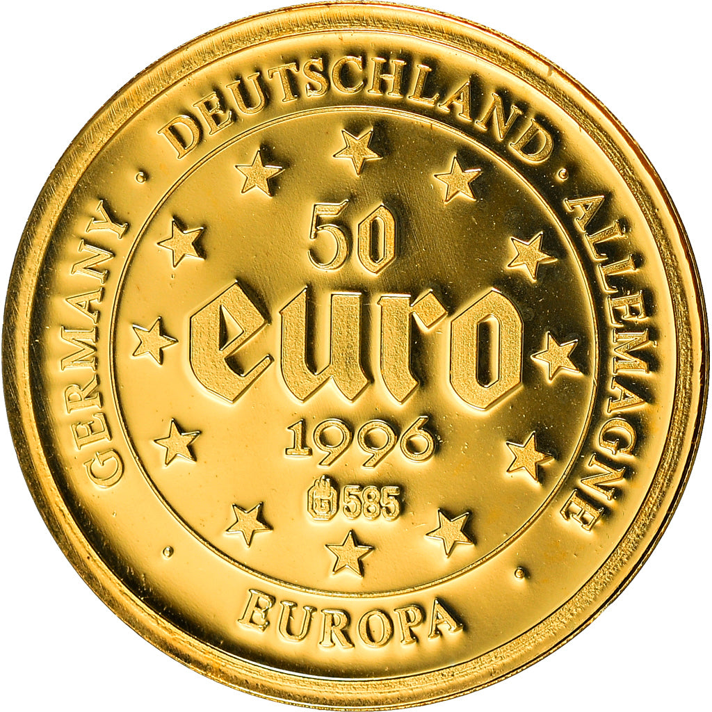 GERMANY - FEDERAL REPUBLIC, 50 Euro, Carolus Magnus, 1996, Fantasy coinage