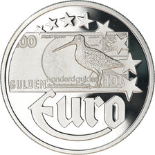 Países Baixos, 10 Euro, 1997, Fantasy Euro, MS(65-70), Prata