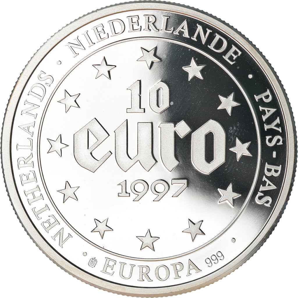 Netherlands, 10 Euro, 1997, Fantasy Euro, MS(65-70), Silver