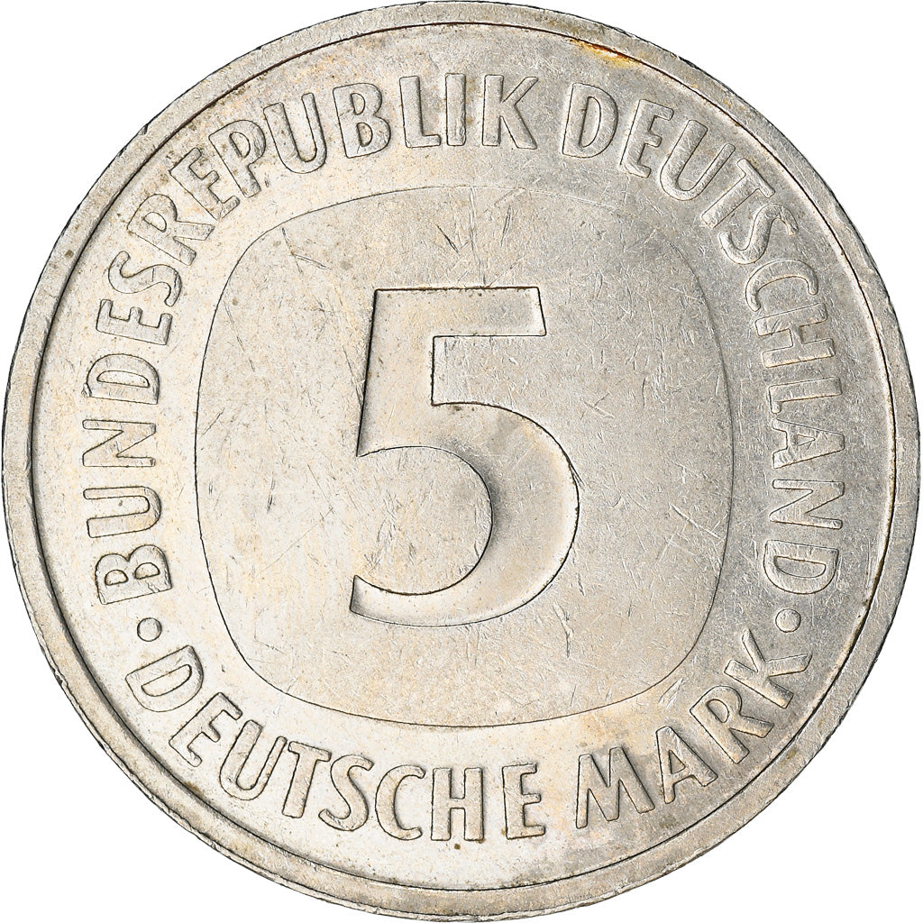 Coin, GERMANY - FEDERAL REPUBLIC, 5 Mark, 1992, Stuttgart, EF(40-45)