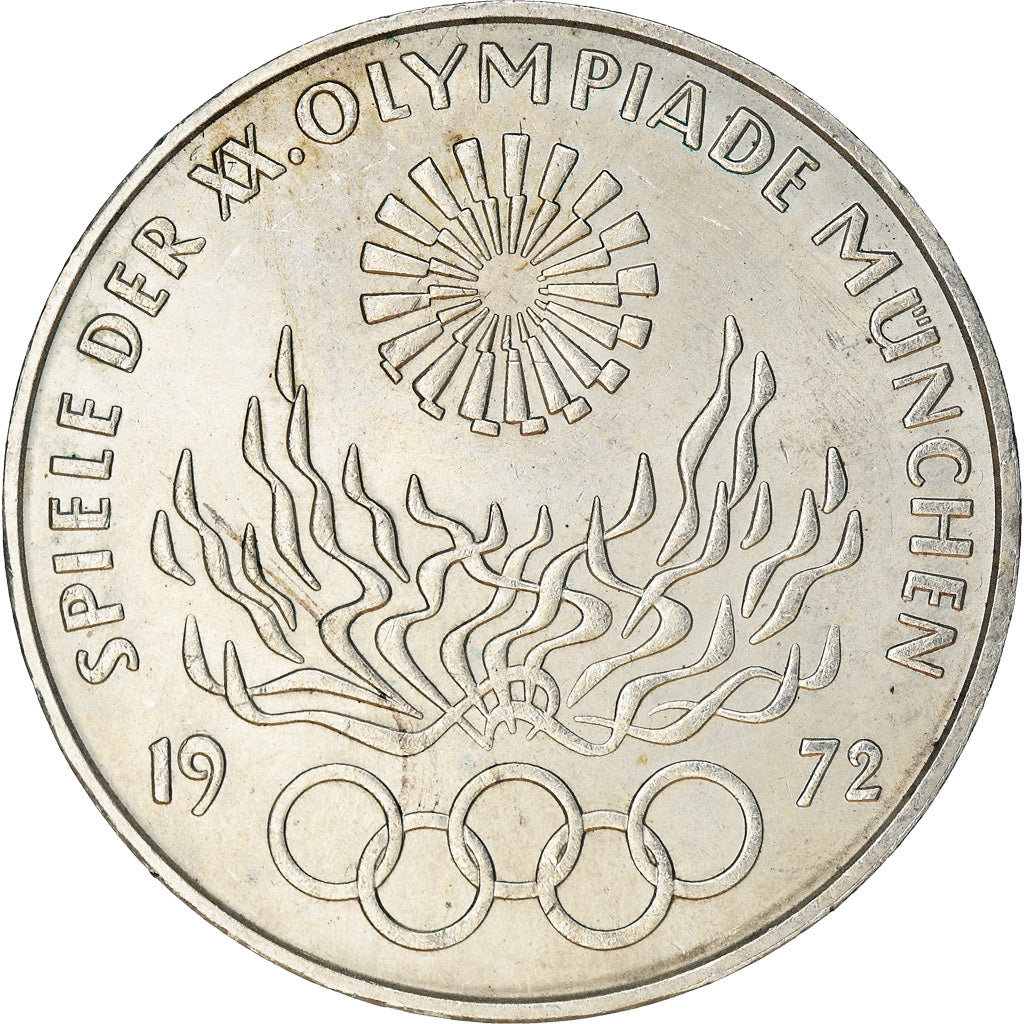 Moneta, GERMANIA - REPUBBLICA FEDERALE, 10 Mark, 1972, Munich, SPL-, Argento
