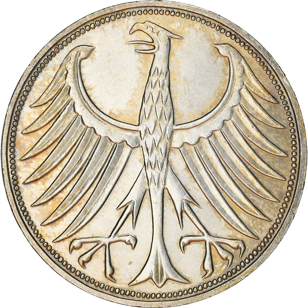 Monnaie, République fédérale allemande, 5 Mark, 1974, Stuttgart, TTB+