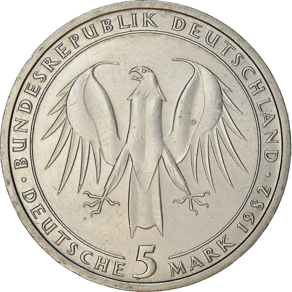 Monnaie, République fédérale allemande, 5 Mark, 1982, Munich, Germany, SUP